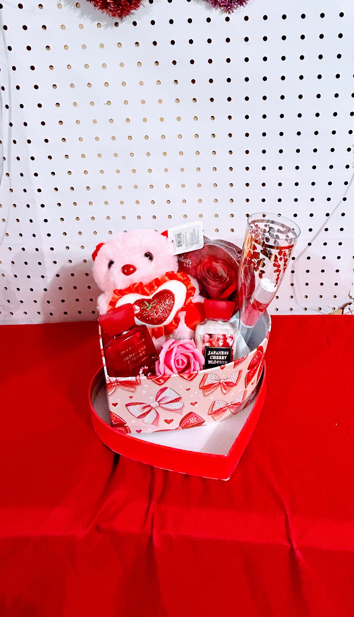 Valentine Day Heart Basket
