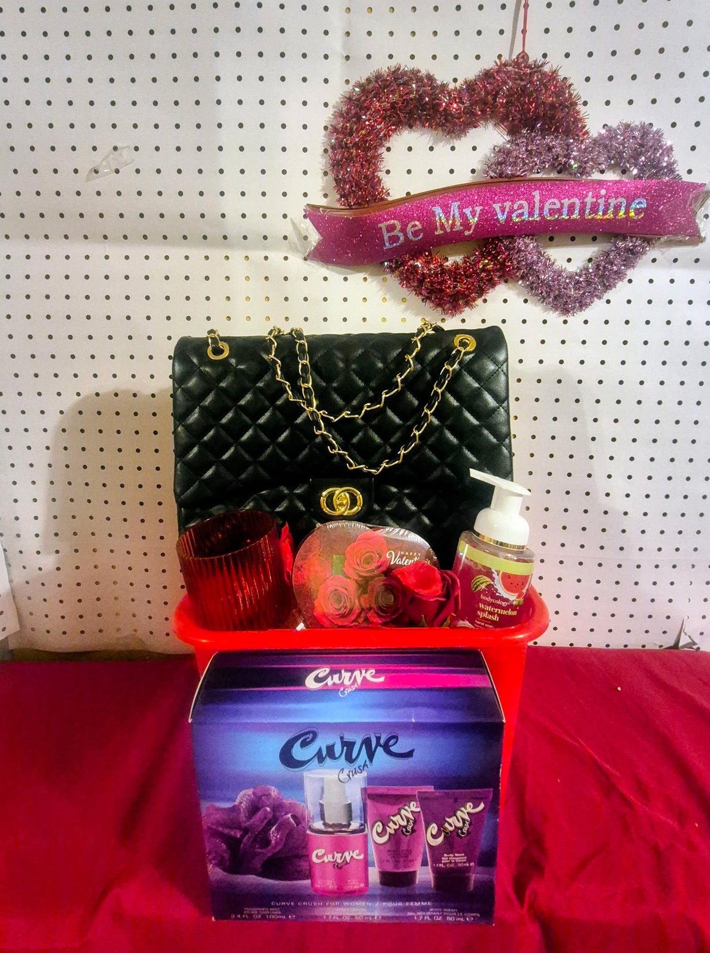 Valentine Day Purse Basket