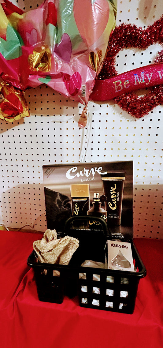 Men Curve ValentinesDay Basket