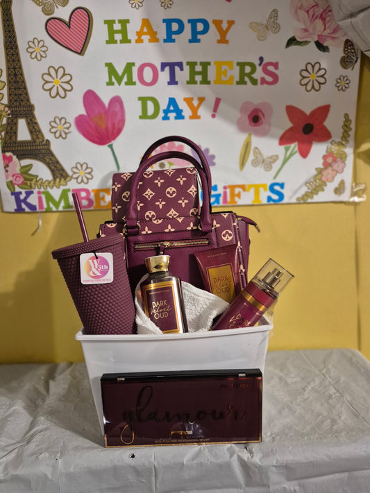 Monogramed Print Mini Tote & Purfume Set