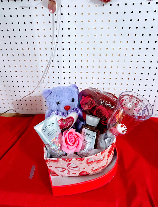 Valentine Day Heart Basket