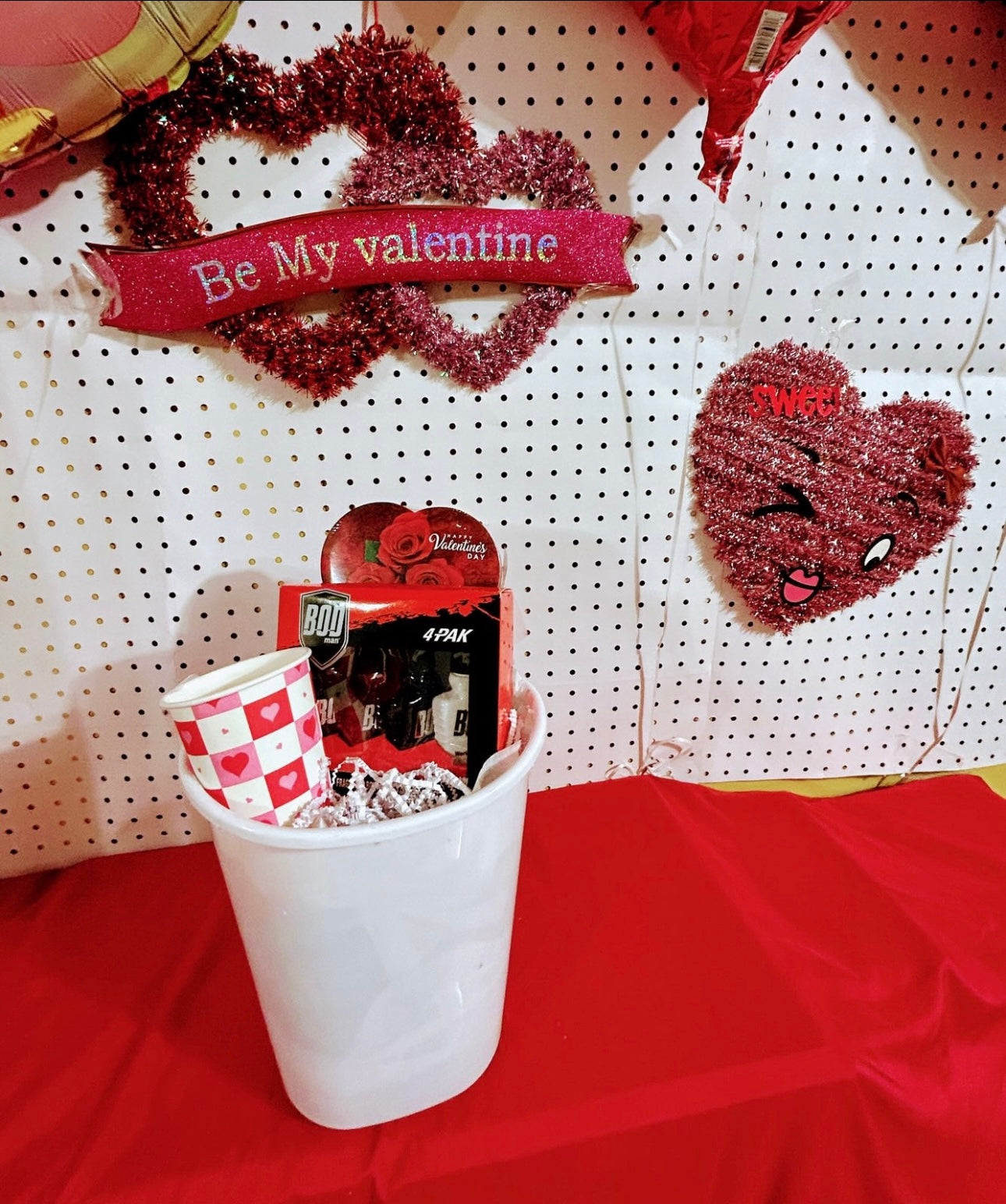 Men Valentines Day Basket